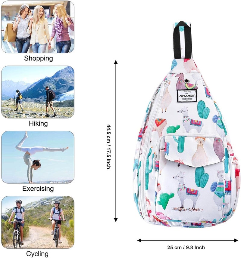 HAWEE Backpack Sling for Women Anti-Water Crossbody Bag Inclined Adjustable Pack | Casual, Adjustable Strap, Water Repellent, for Travel/Sport - Image 5